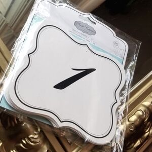❗Gatsby Style Black Trim Party/ Wedding Large Table Number Cards❗